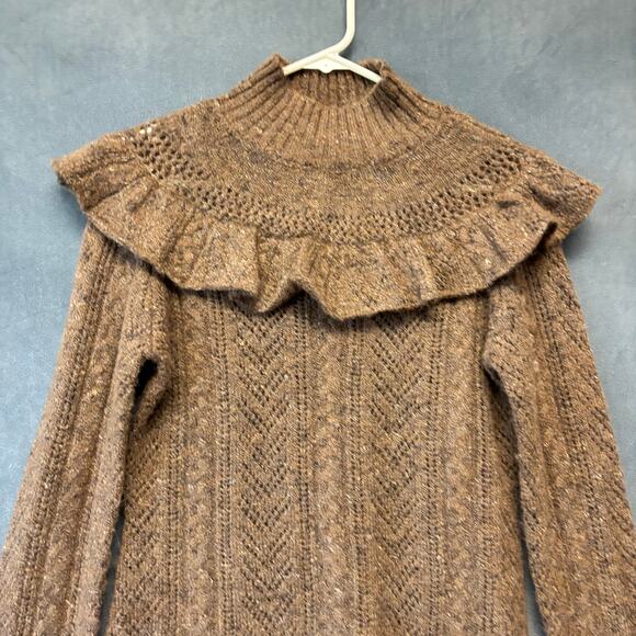 Willow & Clay Soft Knit Sweater Bell Sleeves Cottage Whimsy Fairy Goblincore - Picture 4 of 12